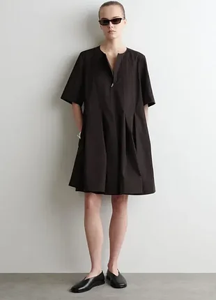 Сукня жіноча cos pleated zip-up cotton midi dress / 36