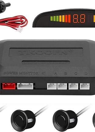 Система парковки tkoofn с 4 датчиками и led дисплеем черная