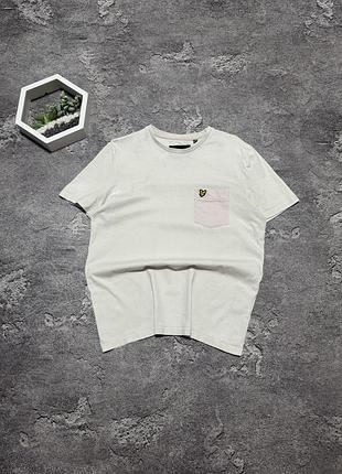 Футболка lyle scott оригинал светлая молочная мужская футболка лайл скотт с карманом и орловска