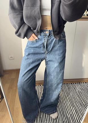 Широкі джинси stradivarius d92 wide straight