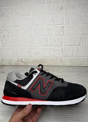 Модные черные кроссовки new balance 574 оригинал