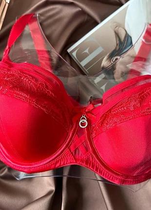 Бюстгальтери великих розмірів з напівпоролоном lanny mode червоний 85f