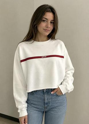 Бавовняний жіночий світшот levi's