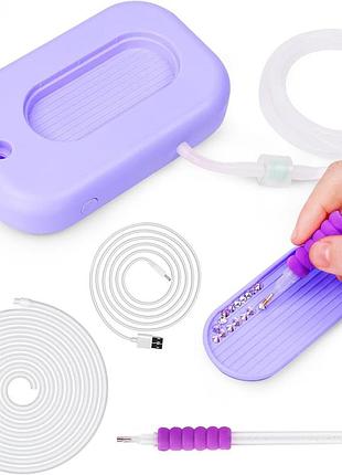 Электрический набор для алмазной мозаики qoeotuy sl-zshfzb-zs с вакуумной ручкой usb