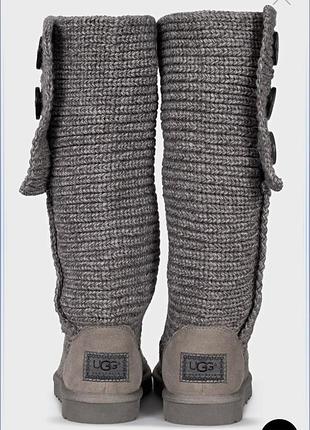Серые вязаные сапоги ugg эврозима 37р.