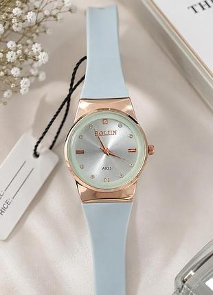 Жіночий годинник bolun a923 rose gold-light blue рожеве золото блакитний