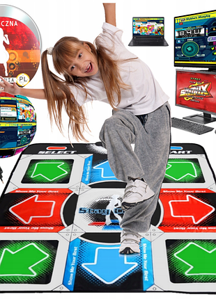 Танцевальный коврик usb для пк компьютера pc dance mat dance pad улучшенный с cd