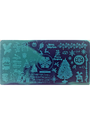 Пластина для стемпінгу zjoy-sph022 новий рік, різдво, new year, christmass