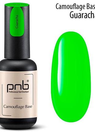 База для гель-лака pnb camouflage base guaracha 8мл., камуфлирующая, каучуковая