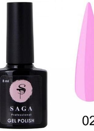 База для гель-лаку saga color base №02 (кольорова база), 8 мл