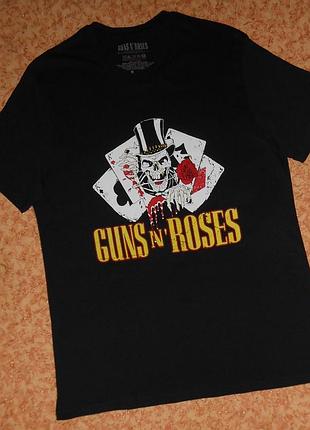 Футболка guns n’ roses/skull/череп/oversize/рок мерч