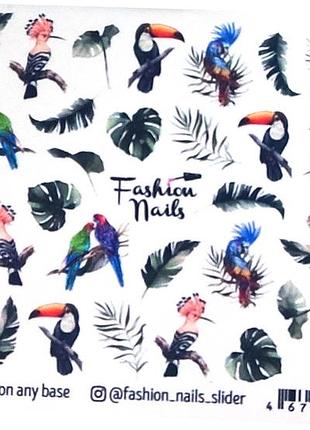 Слайдер для дизайна на ногтях fashion nails w116