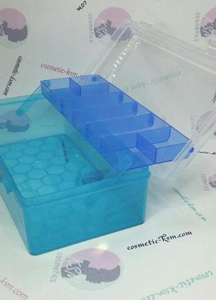Органайзер бокс прозоро-блакитний medium box r761