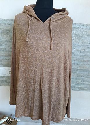 Коричневый худи женский gina, xxl