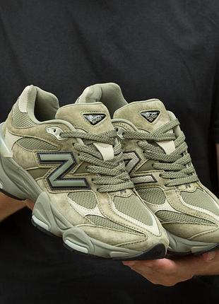 New balance 9060 green suede