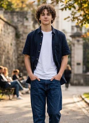Рубашка тениска на мальчика h&m  13-14 лет
