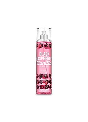 Спрей для тіла black raspberry vanilla від bath&body works (236 мл)