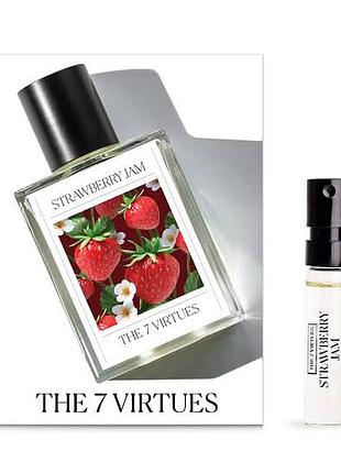 Пробник the 7 virtues  strawberry jam eau de parfum