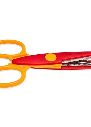 Ножницы детские "craft" 1606a(red-orange) с фигурным лезвием