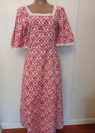 Плаття pink city prints вінтаж