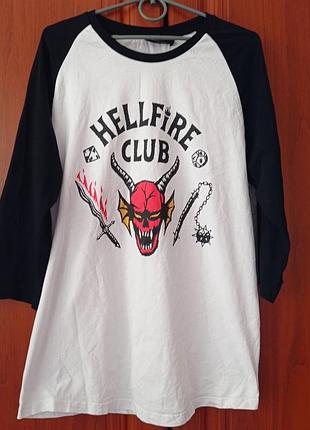 Футболка с длинным рукавом hellfire club stranger things