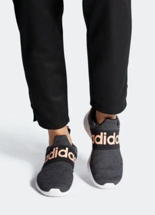 Кросівки-сліпони adidas life racer adapt з широким ременем.