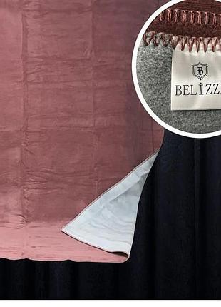 Хлопковый теплый плед belizza "gul gri" 200х220см, евро