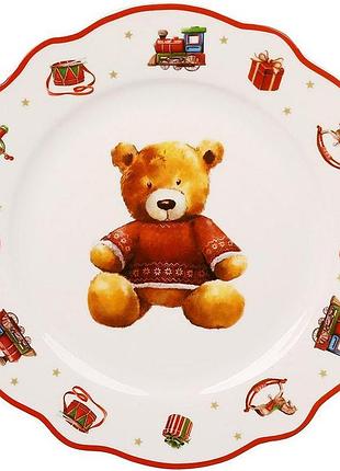 Набор фарфоровых тарелок my bear ø19см, 2 тарелки в подарочной коробке