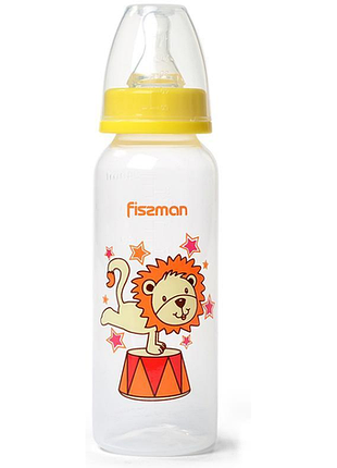 Бутылка детская для кормления fissman babies "лева-акробат" 240мл