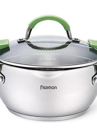 Кастрюля fissman charlotte 2л с крышкой-друшляк