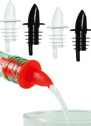 Комплект гейзерів hauser пластиковий для пляшок 4 шт., універсальний, кольоровий, дозатор для напоїв
