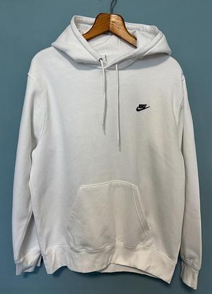 Класичне біле худі nike sportswear club fleece
