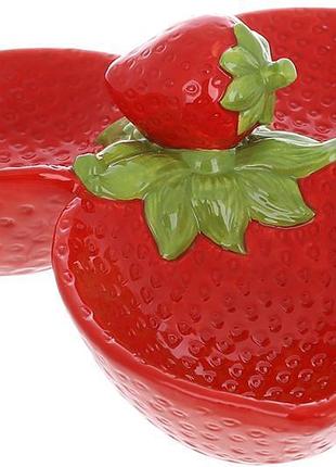 Менажница керамическая fruits "strawberry" 24см, клубника