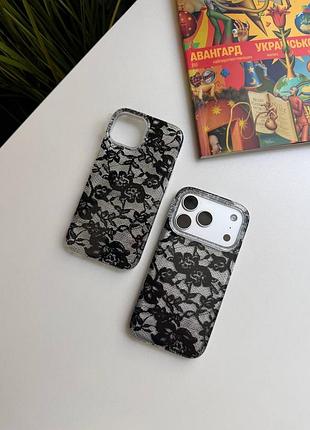 Чехол iphone girl flowers black арт ch00047