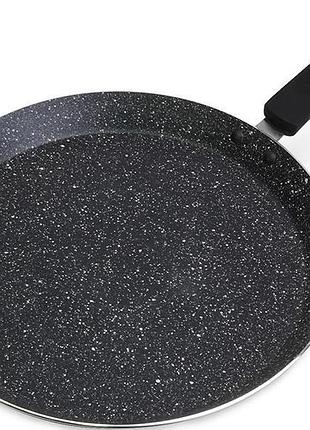 Сковорода kamille crepe pan marble ø30см с мраморным покрытием, антипригарная, для всех плит, с бакелитовой ручкой