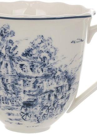 Кухли фарфоровые "heritage toile blue" 6 кружек по 350мл
