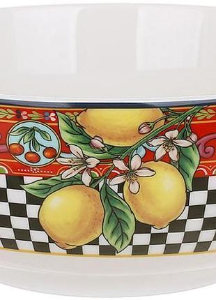 Салатник фарфоровый sicilia "limoni" 1600 мл (лимоны)