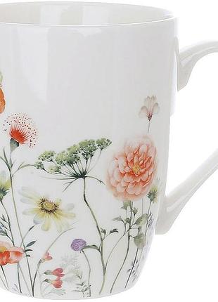 Набор 6 фарфоровых кружек floral 350мл