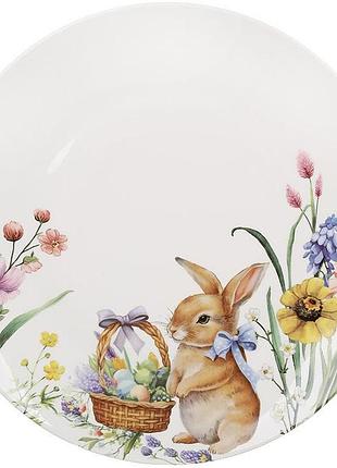 Набор 6 тарелок фарфоровых "easter melody" ø27см (кролик)