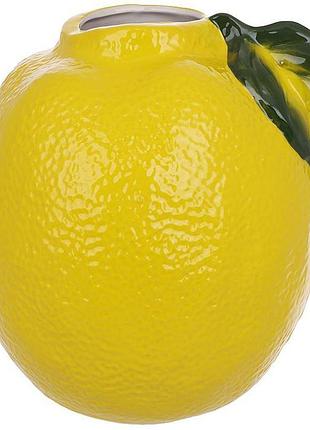 Ваза керамічна lemon ø18х20см з вузьким шийкою