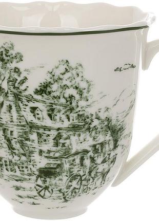 Кухли фарфоровые "heritage toile green" 6 кружек по 350мл