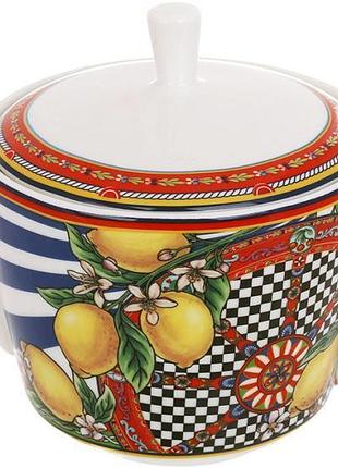 Чайник заварочный sicilia limoni 650 мл, фарфоровый, с крышкой, для листового чая