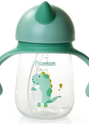 Пляшка дитяча fissman babies "жираф" 260мл з ручками