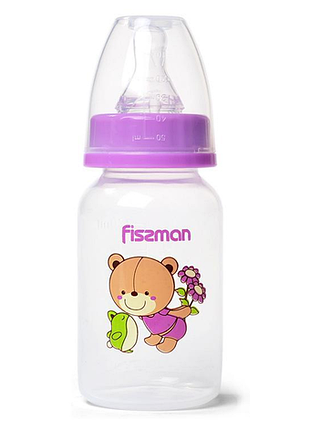 Бутылка детская для кормления fissman babies "мишка-любимец" 120мл