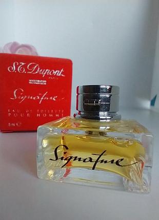 S.t. dupont signature pour homme миниатюра 5мл