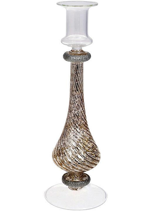 Подсвечник стеклянный candlestick 8.5х26 см, цвет шампань