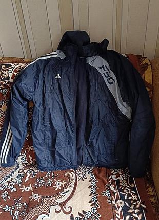 Спортивная куртка adidas f50 с капюшоном / ветровка adidas / спортивная кофта