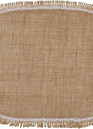 Набор 6 льняных подарочн "natural lace" 30х45см, овальные