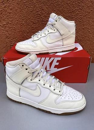 Оригінальні кросівки високі nike dunk hogh 40 розмір 25.5 см шкіряні