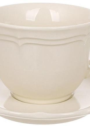 Набор 4 фарфоровые чашки "provence beige" 250мл с блюдцами